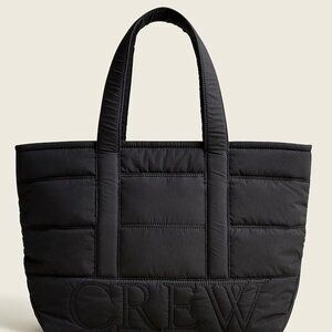 J. CREW Puffer Logo Tote Bag With PrimaLoft New With Tags